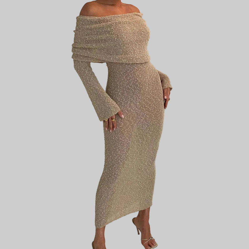 Drama Chic Elegant Long Dress Sophistication &amp; Audacity