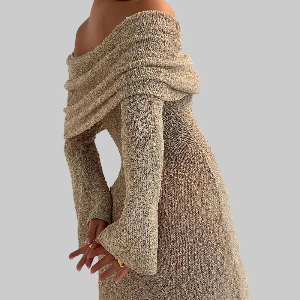 Drama Chic Elegant Long Dress Sophistication &amp; Audacity