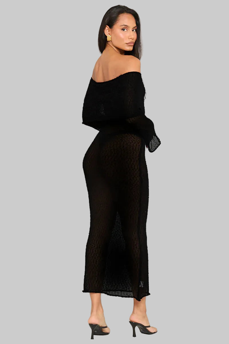 Drama Chic Elegant Long Dress Sophistication &amp; Audacity