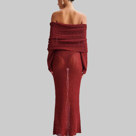 Drama Chic Elegant Long Dress Sophistication &amp; Audacity